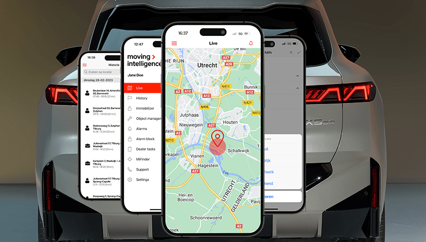 Tracker en app voor BMW X5 en iX5 beveiliging en terugvinden
